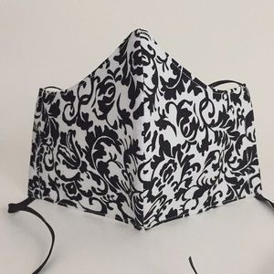 Damask Handmade Fabric Face Mask